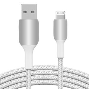 Cable de datos trenzado de tipo USB tipo A a tipo Lightning para iPhone. - LSC