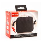 Parlante-inalambrico-compacto-negro-con-radio-FM-y-Bluetooth.