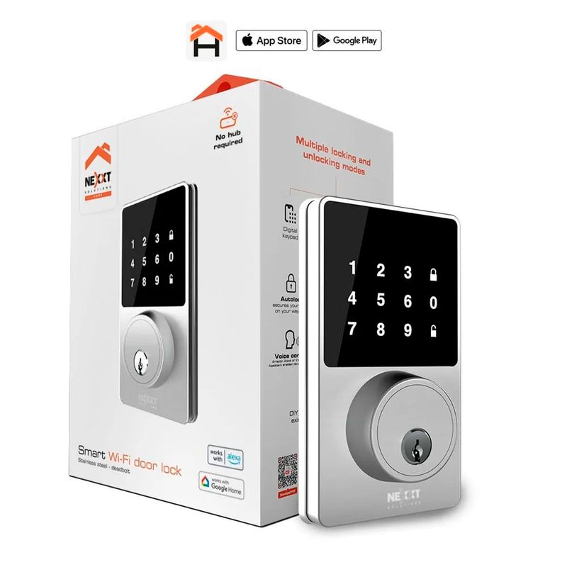 Cerrojo-electronico-Smart-touch-Silver-con-apertura-mediante-app.