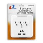 Cortapicos-de-3-tomas-frontales-aterrizadas-2-tomas-USB-tipo-A-para-carga-y-un-soporte-superior-para-smartphone