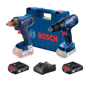 Kit Taladro + Llave de impacto Bosch GDX 180-LI 2x1,5 Ah - BOSCH