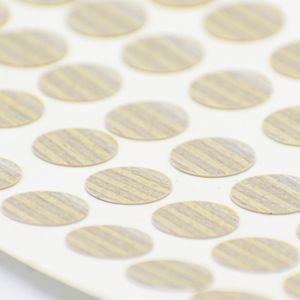 Tapa Adhesiva Nazca diseñada para cubrir y disimular los orificios o cabezas de tornillos en tableros de madera - TAPFAST
