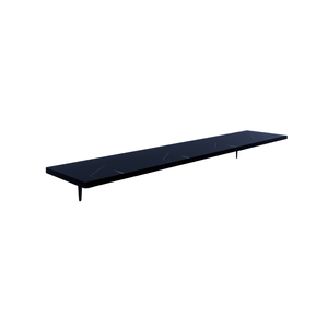 Repisa Negra de 60x30cm. Fácil de limpiar e instalar. Producto Eco friendly, 99,9% libre de bacterias - FALUM