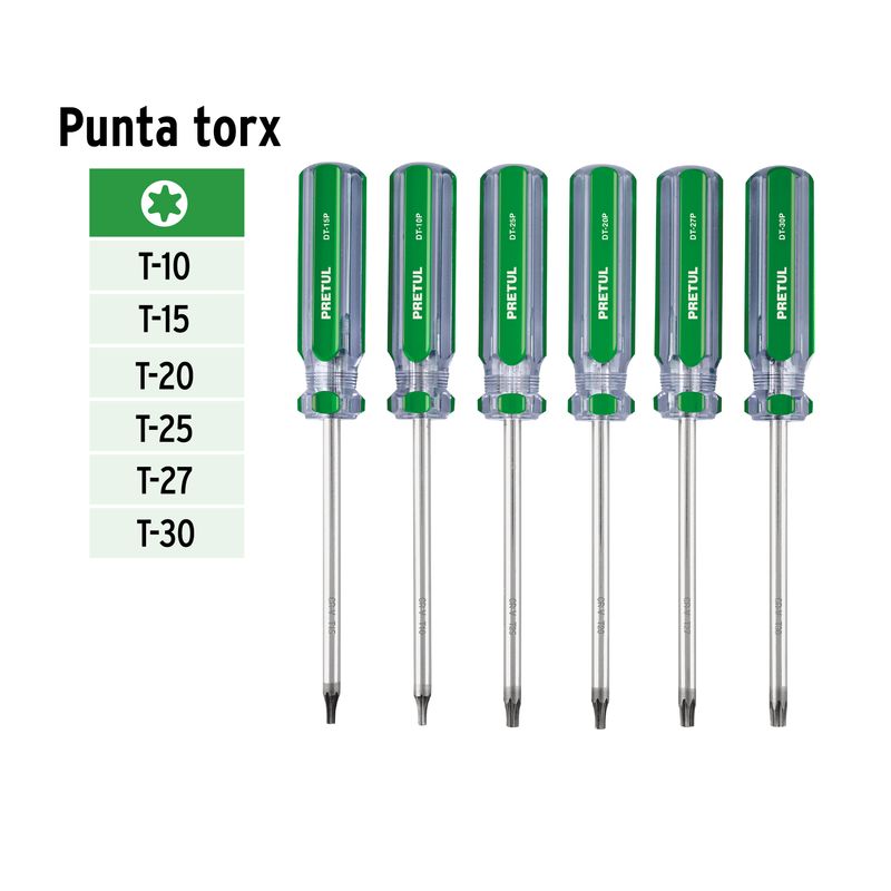 Juego-de-6-desarmadores-Torx-mango-de-PVC