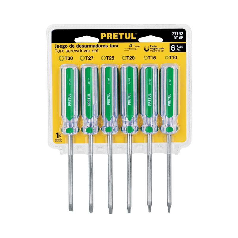 Juego-de-6-desarmadores-Torx-mango-de-PVC