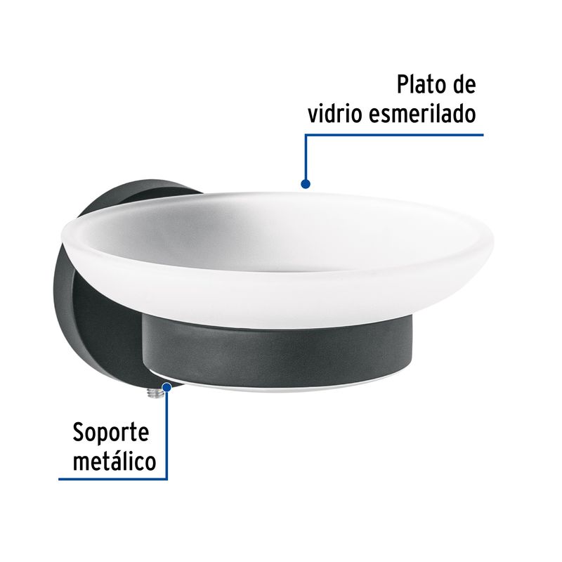 Jabonera-metalica-negra-con-plato-de-vidrio