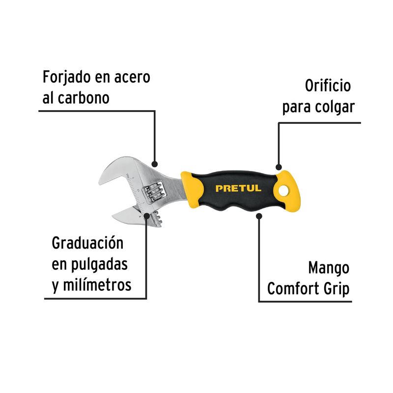 Llave-ajustable-corta-5--con-grip