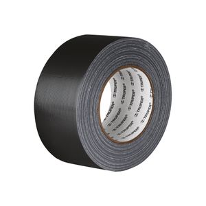 Cinta de ducto negra de 30m x 48mm, 0,19mm de espesor - TRUPER