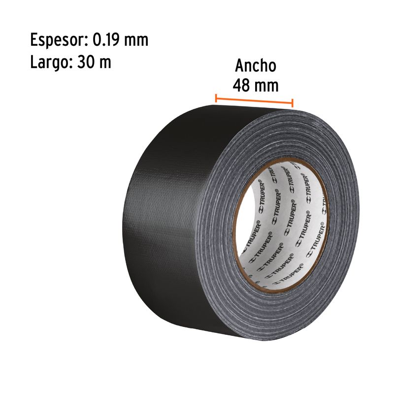 Cinta-de-ducto-negra-de-30m-x-48mm-019mm-de-espesor