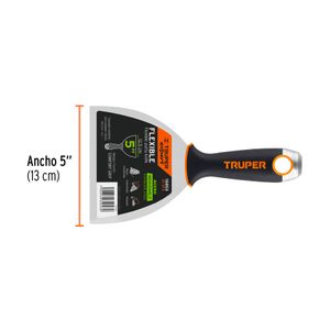 Espátula flexible de 5" con mango Comfort Grip - TRUPER