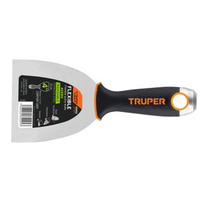 Espátula flexible de 4" con mango Comfort Grip - TRUPER