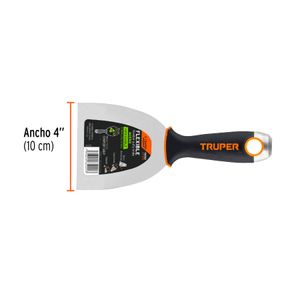 Espátula flexible de 4" con mango Comfort Grip - TRUPER