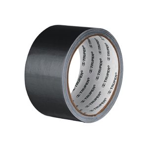 Cinta de ducto negra de 10 m x 48 mm de ancho, con un espesor de 0.19mm. - TRUPER