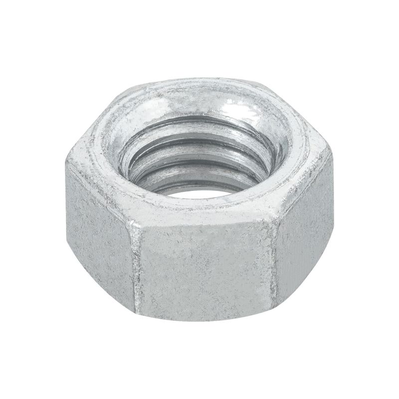 Blister-con-12-tuercas-hexagonales-de-3-8--de-acero-galvanizado.