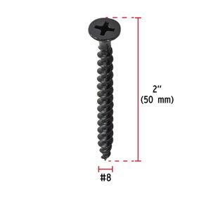 Blister con 10 tornillos multiusos #8, de largo de 2" de rosca completa. - FIERO