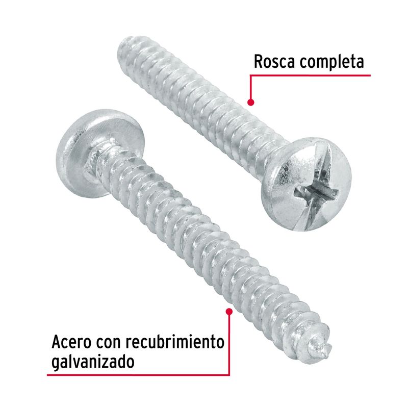 Blister-con-8-tornillos-autorroscables--10-de-largo-de-1-1-2--de-rosca-completa.