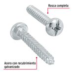 Blister-con-14-tornillos-autorroscables--8-de-largo-de-1--de-rosca-completa.