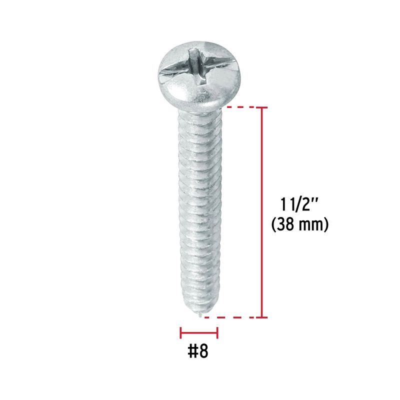 Blister-con-10-tornillos-autorroscables--8-de-largo-de-1-1-2--de-rosca-completa.