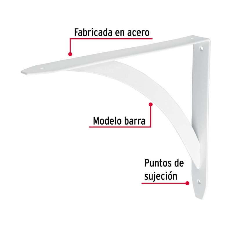 Pie-de-amigo-blanco-reforzado-de-8-x-10--con-diseño-de-barra-intermedia.