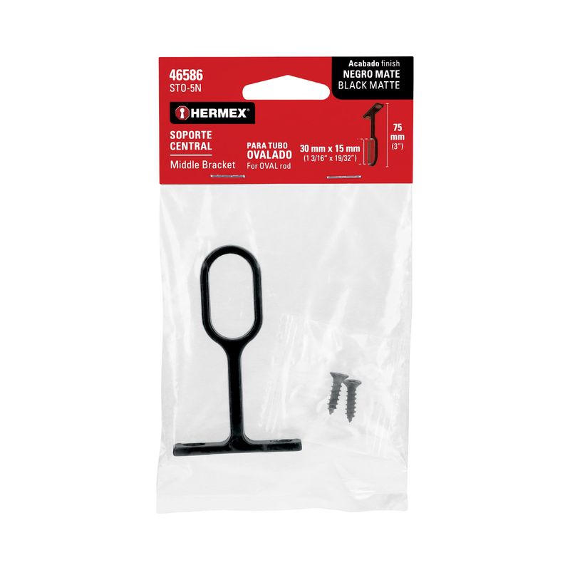Soporte-central-ovalado-negro-de-3--para-tubo-de-closet-ovalado.