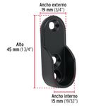 Soporte-de-pared-ovalado-negro-de-1-3-4--para-tubo-de-closet-ovalado.