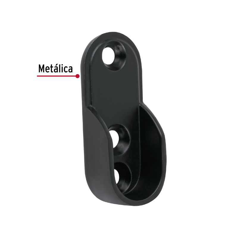Soporte-de-pared-ovalado-negro-de-1-3-4--para-tubo-de-closet-ovalado.