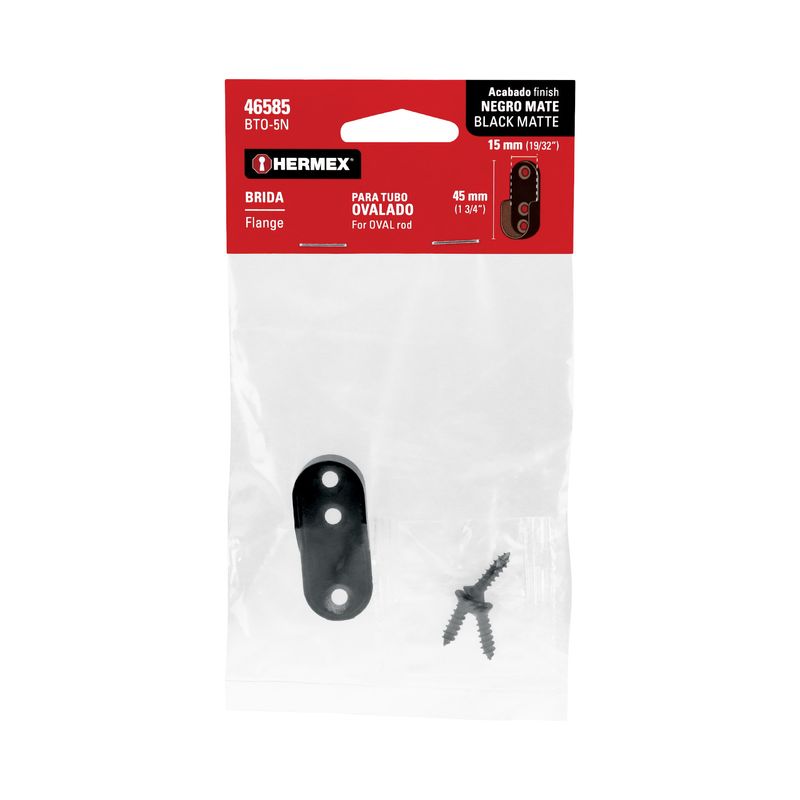 Soporte-de-pared-ovalado-negro-de-1-3-4--para-tubo-de-closet-ovalado.