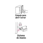 Tope-para-puertas-de-muebles-tipo-piston-magnetico-negro-con-sistema-de-presion.