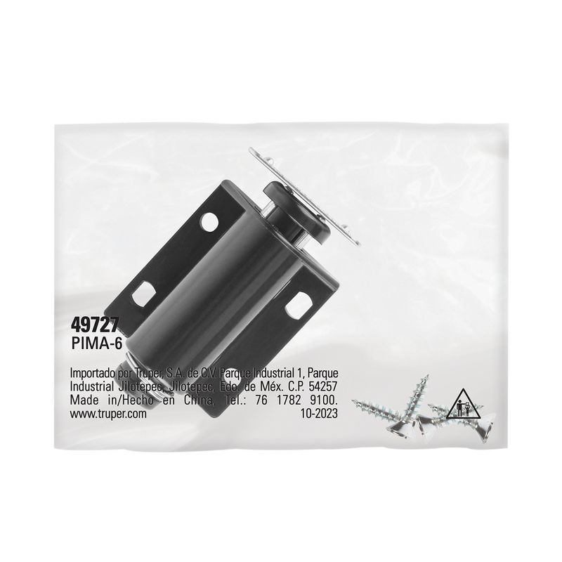 Tope-para-puertas-de-muebles-tipo-piston-magnetico-negro-con-sistema-de-presion.