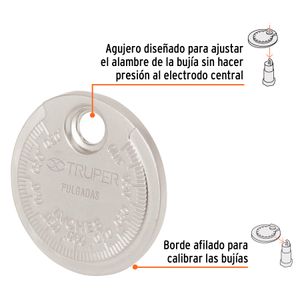 Calibrador de bujía de 0,020" a 0,100" - TRUPER