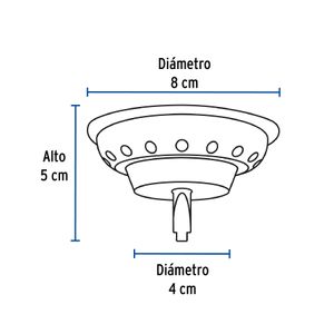 Canastilla para desagüe de 90mm - FOSET