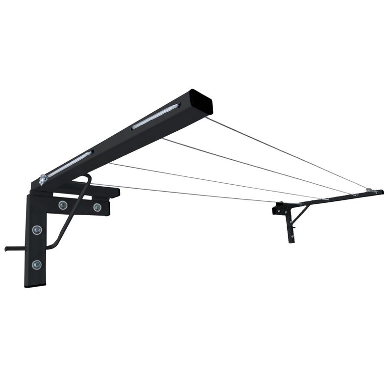 Tendedero-Plegable-de-acero-Incluye-Kit-de-Instalacion-Gratis--Espacios-Grande-Mediano-Pequeño-Capacidad-24-m-Rango-6-m.