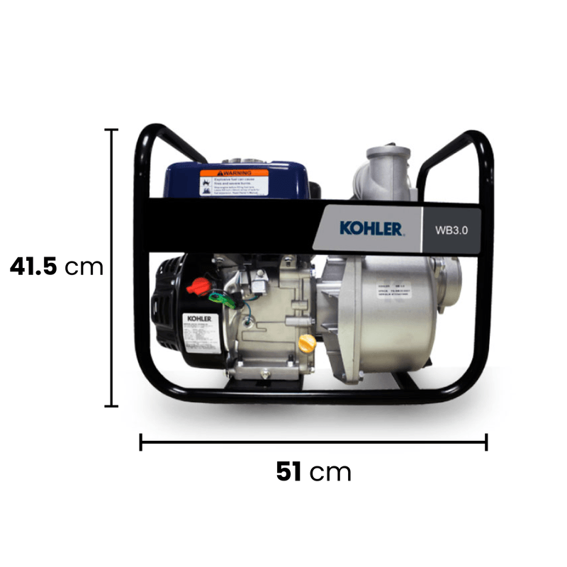 Motobomba-WB3.0-Kohler-de-agua-a-gasolina-3×3P-6.5hp