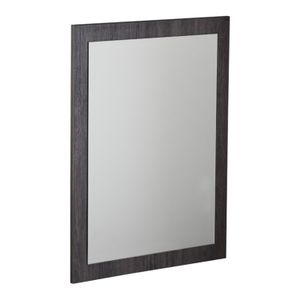 Espejo para baño ecológico, rectangular, con marco decorativo de 60x75 cm fabricado en MDP tropical. - FV