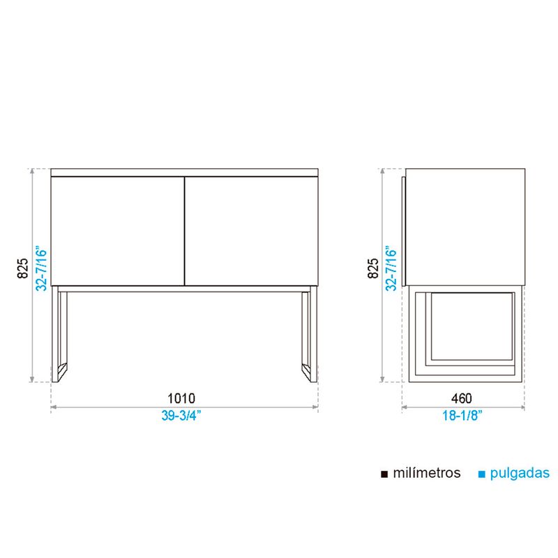 Mueble-al-piso-para-baño-para-lavabo-tocador-HELENA-100-CM.-Dos-puertas-abatibles-patas-metalicas.