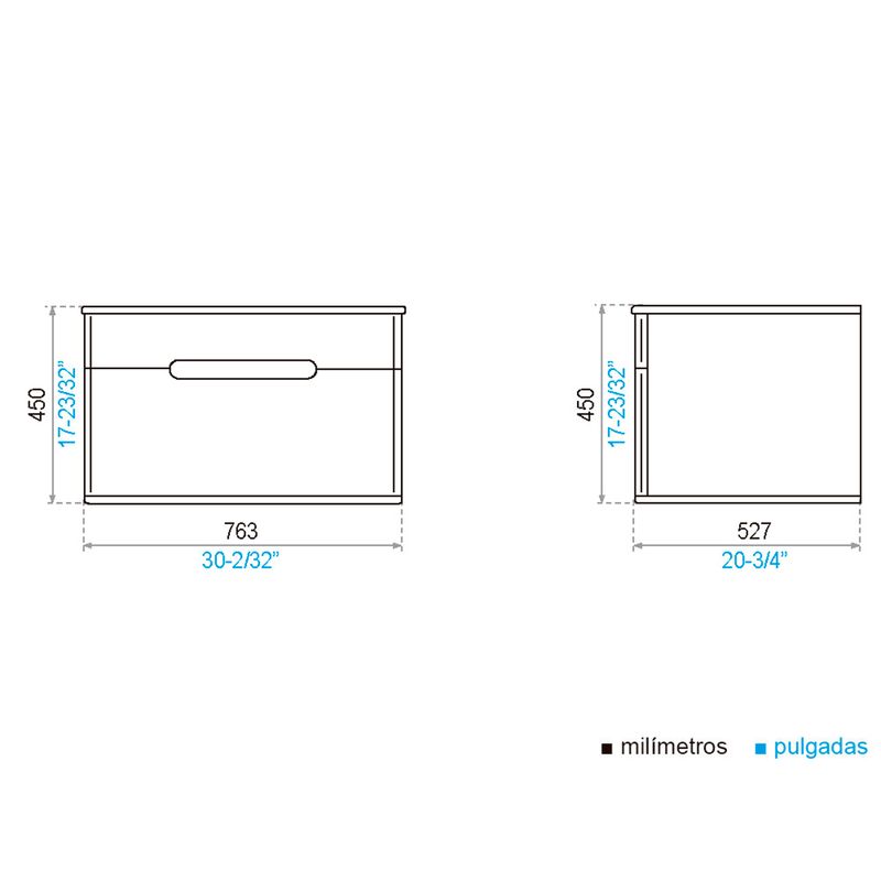 Mueble-suspendido-para-baño-CURVED-75-CM-blanco-mate---duna.-Para-lavabo-de-sobreponer.-Gaveta-inferior.