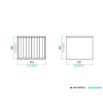 Mueble-suspendido-para-baño-DUNE-55-CM-para-lavabo-de-sobreponer.-Dos-puertas-frontales-ranuradas.