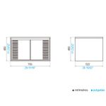 Mueble-suspendido-para-baño-TAPPARELLE-75-CM-para-lavabo-de-empotrar-o-sobreponer.-Dos-puertas-abatibles.