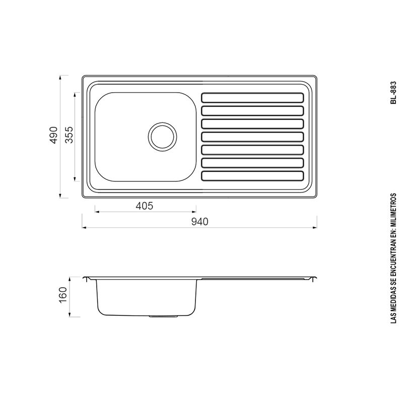 Fregadero-un-pozo-con-escurridor-94x49-cm-para-empotrar-modelo-reversible.