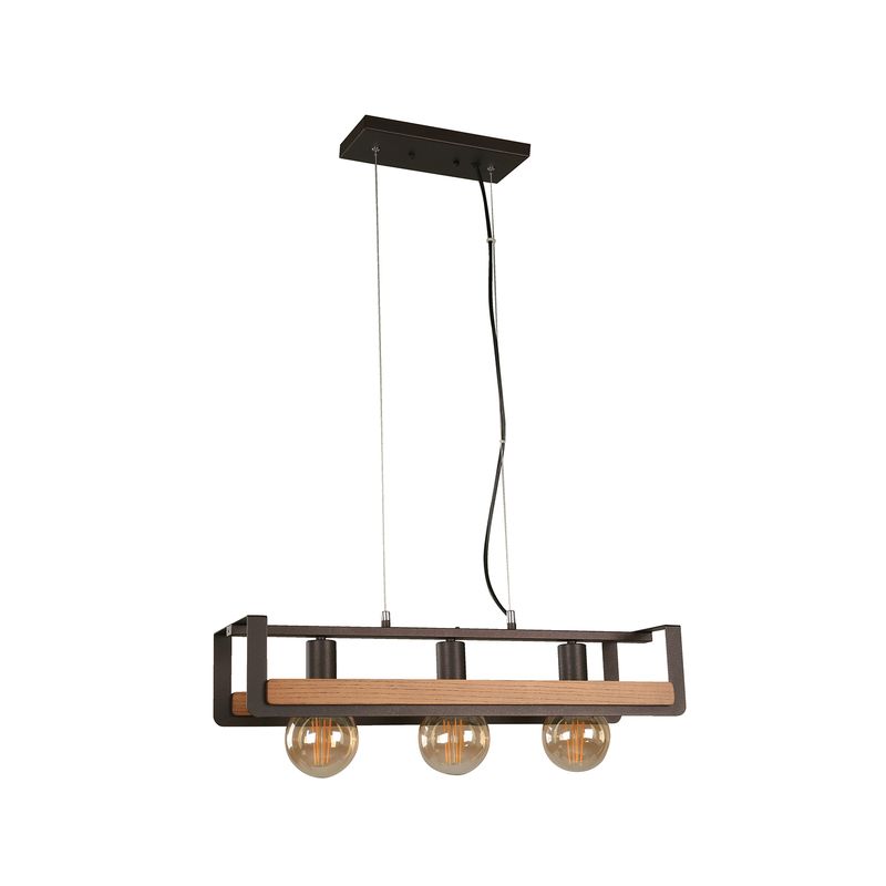Lampara-colgante-BRONCE-de-3-luces-con-base-tipo-E27-Potencia-de-60-Watts