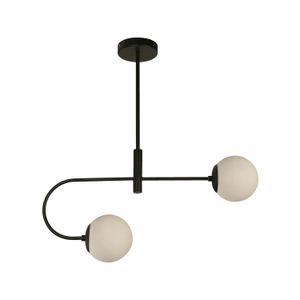Lámpara colgante redonda de 2 luces con base tipo E27 Potencia de 40 Watts - LUMICENTRO