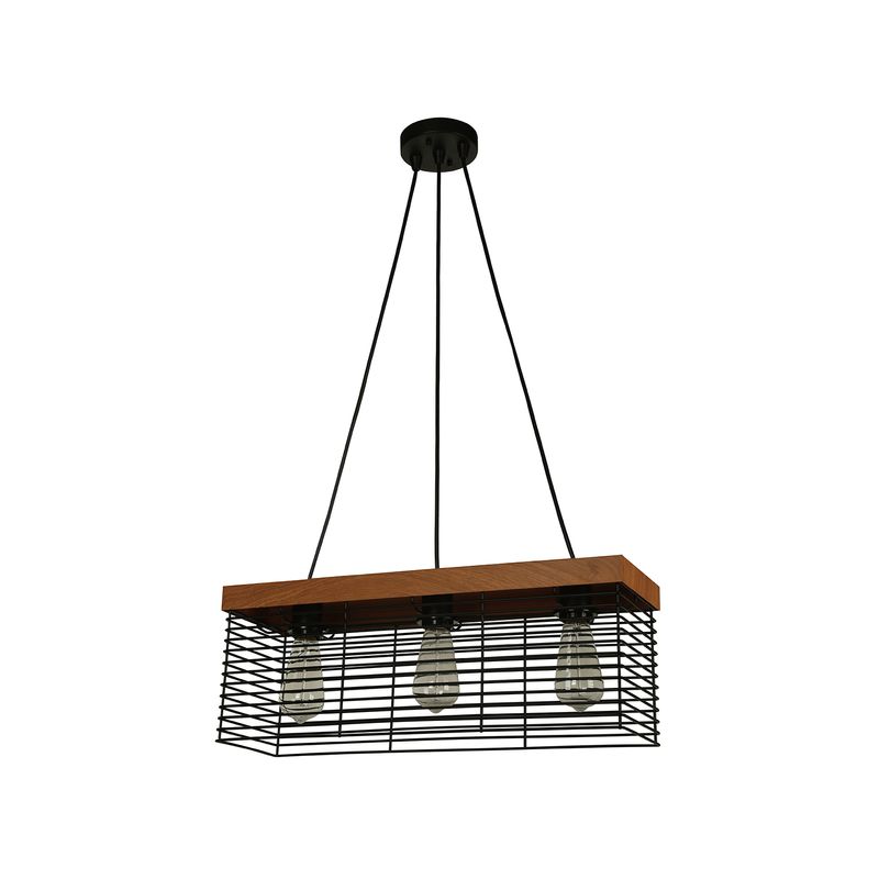 Lampara-colgante-NEGRO-de-3-luces-con-base-E26-Potencia-de-60-Watts