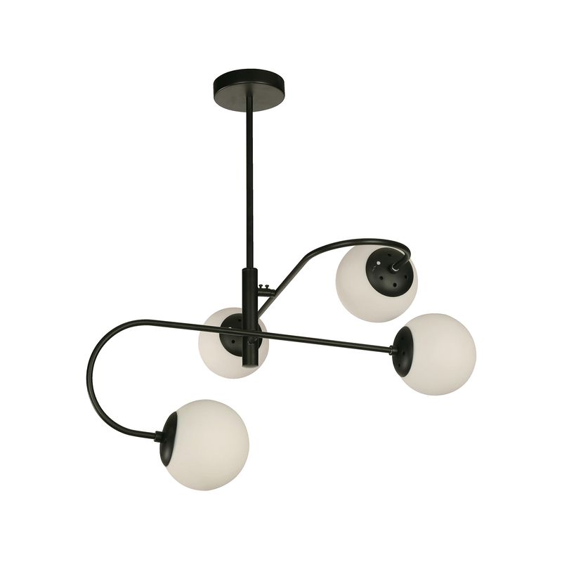 Lampara-colgante-NEGRO-de-4-luces-con-base-tipo-E27-Potencia-de-40-Watts