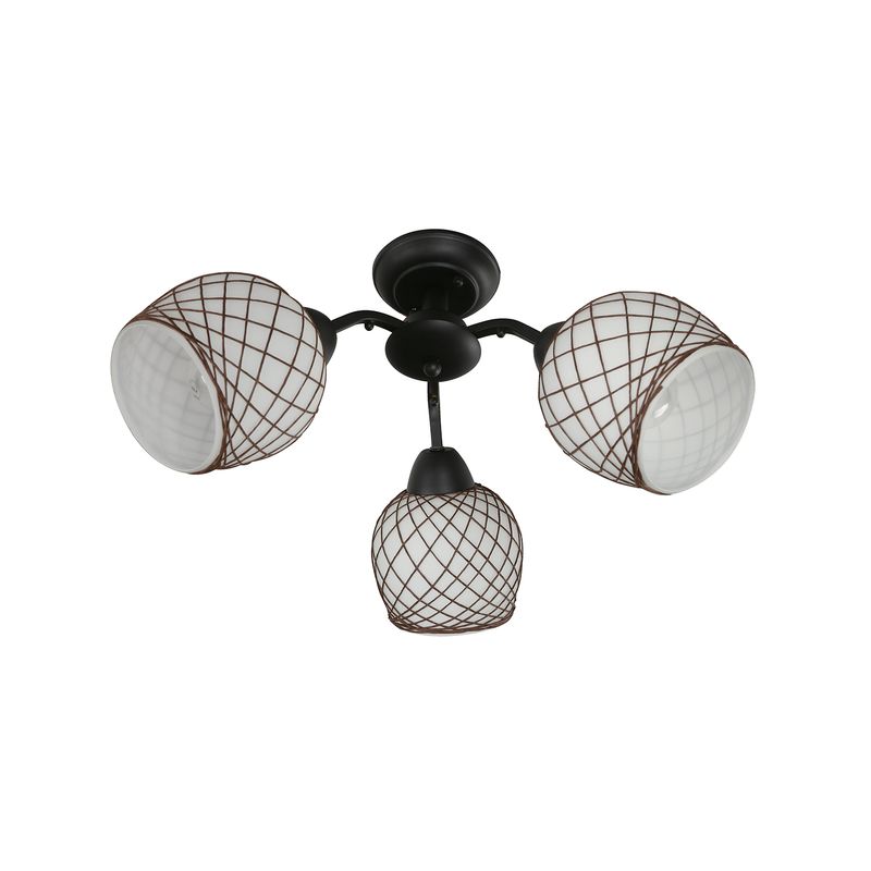Lampara-de-techo-NEGRO-de-3-luces-con-base-tipo-E27-Potencia-de-40-Watts