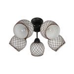 Lampara-de-techo-NEGRO-de-5-luces-con-base-tipo-E27-Potencia-de-40-Watts