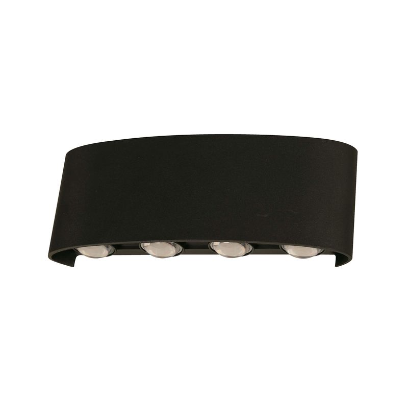 Lampara-LED-de-pared-NEGRO-de-4-luces-Potencia-de-7-Watts-3000K