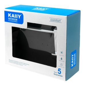 Porta papel higiénico plateado - KAIIY