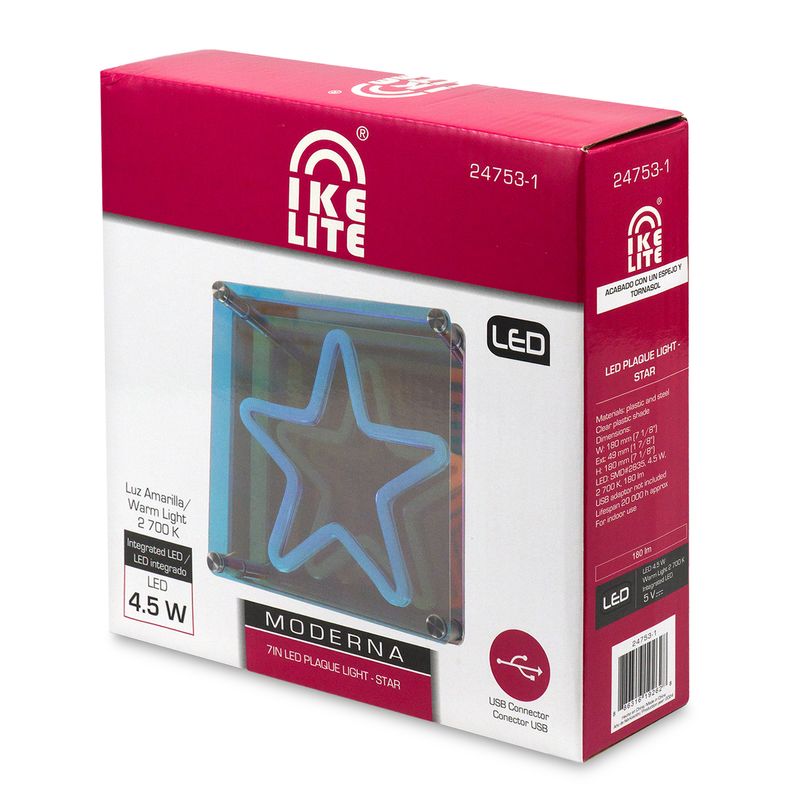 Lampara-LED-infantil-en-forma-de-estrella