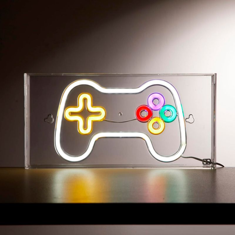 Lampara-LED-infantil-en-forma-de-control-de-juegos