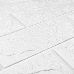 Panel adhesivo 3D Bricks blanco - K HOME